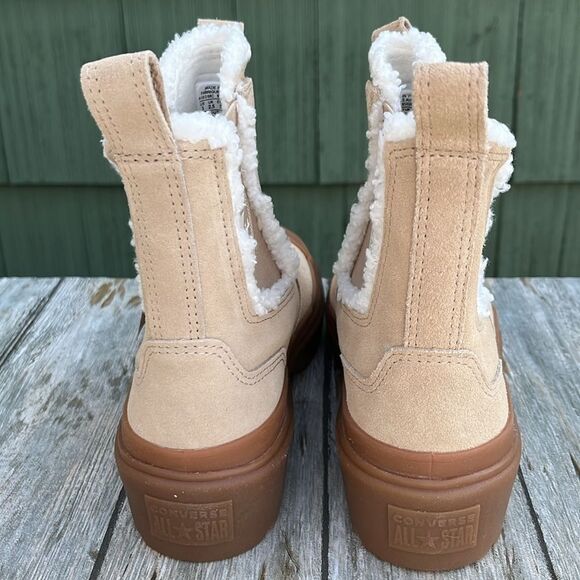 Converse Chuck Taylor All Star Chelsea Lugged Suede Boots Shoes Size 3 - Picture 5 of 11